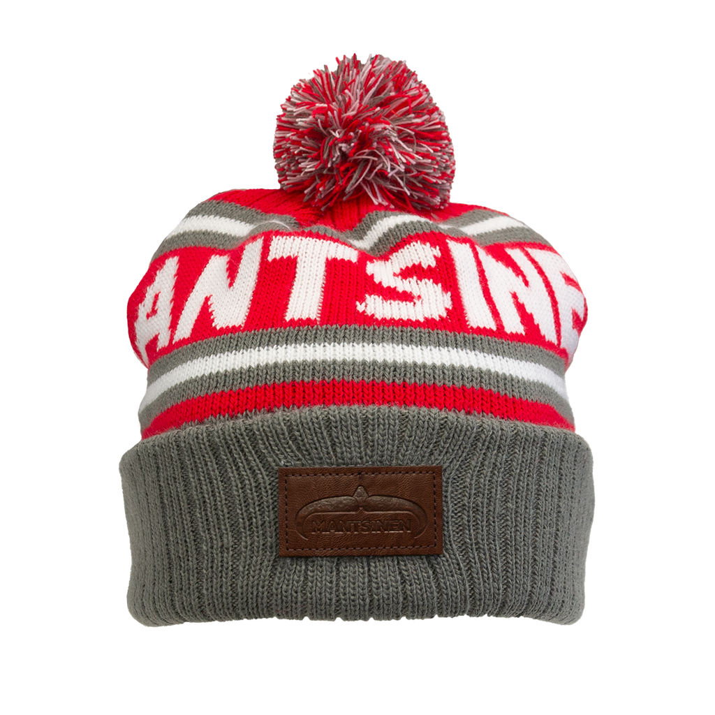 Beanie with knitted design